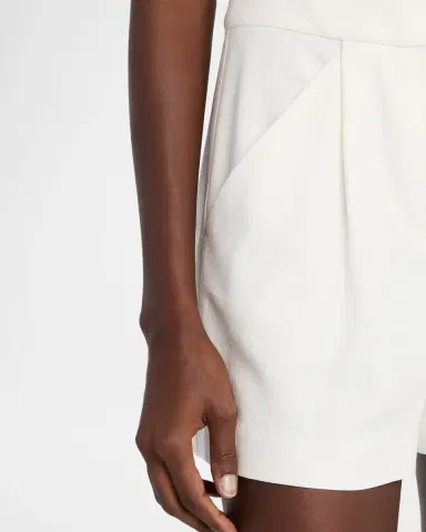 Veronica Beard Marbeau Pleated Shorts | Thumbnail 5