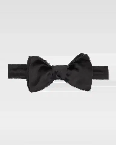 Kiton Men 's Solid Silk Bow Tie | Thumbnail 2
