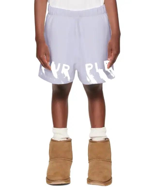 PURPLE Boy 's MWT Cotton Fleece Shorts, Size 4-12