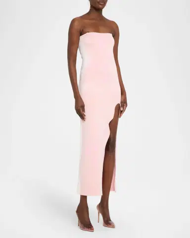 PH5 Iris Flower Printed Wavy Slit Maxi Dress | Thumbnail 4 PH5 Iris Flower Printed Wavy Slit Maxi Dress | Thumbnail 4