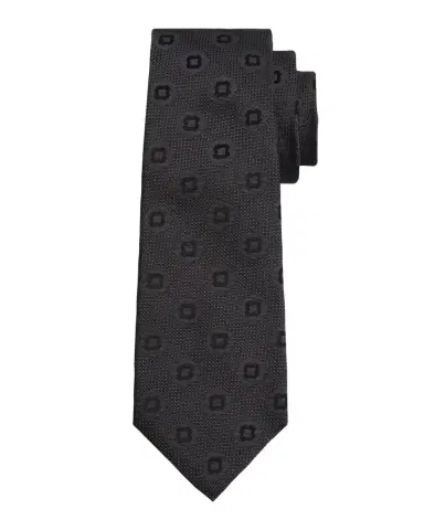 Kiton Men 's Geometric Silk Jacquard Tie | Thumbnail 1 Kiton Men 's Geometric Silk Jacquard Tie | Thumbnail 1