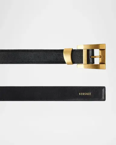 Versace Leather Belt | Thumbnail 2