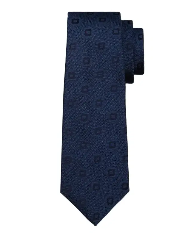 Men 's Geometric Jacquard Silk 7-Fold Tie
