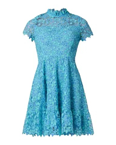Shoshanna Harlow Flounce Floral Lace Mini Dress | Thumbnail 1