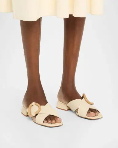 PEDRO GARCIA Edem Leather Slide Sandals | Thumbnail 2