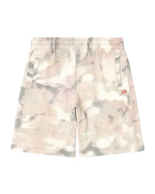 Camouflage Cotton Fleece Shorts