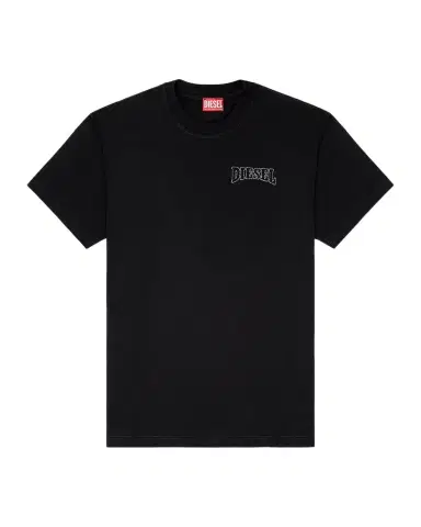 Diesel Men 's K-SS-t-norm-v16 Embroidered Logo T-Shirt | Thumbnail 1 Diesel Men 's K-SS-t-norm-v16 Embroidered Logo T-Shirt | Thumbnail 1