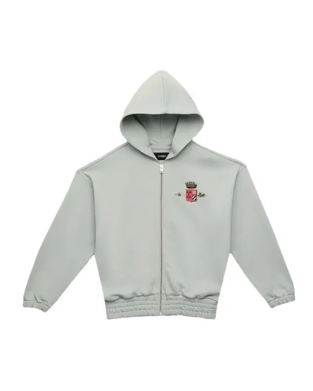 Amiri Kid 's Chateau Crown Zip-Front Hoodie, Size 4-12