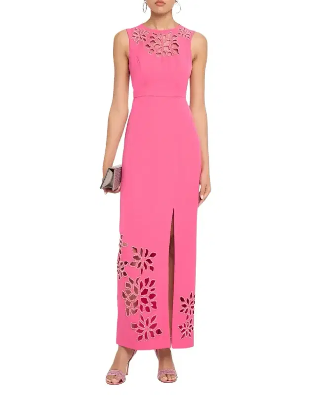 Kay Unger New York Indiana Silk Column Gown