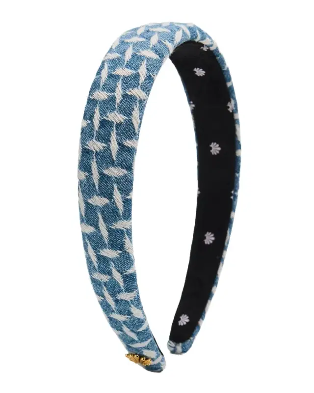 Charlotte Lattice Denim Headband