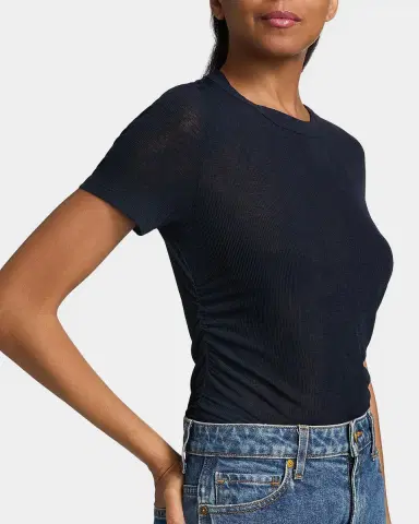 Veronica Beard Remus Ruched Crewneck Tee | Thumbnail 7 Veronica Beard Remus Ruched Crewneck Tee | Thumbnail 7