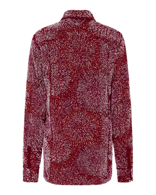 Firework Embroidered Button-Down Shirt