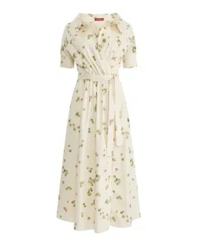 Altuzarra Lydia Floral-Print Waist-Tie Midi Dress | Thumbnail 1 Altuzarra Lydia Floral-Print Waist-Tie Midi Dress | Thumbnail 1