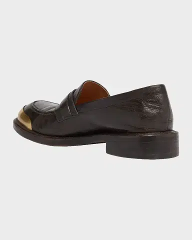 Versace Men's Medusa Buckle Calf Leather Loafers | Thumbnail 2 Versace Men's Medusa Buckle Calf Leather Loafers | Thumbnail 2