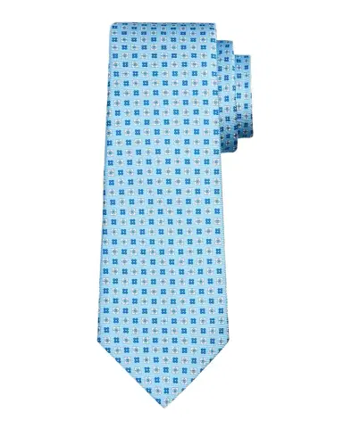 Kiton Men's Geometric Floral Silk 7-Fold Tie | Thumbnail 1 Kiton Men's Geometric Floral Silk 7-Fold Tie | Thumbnail 1