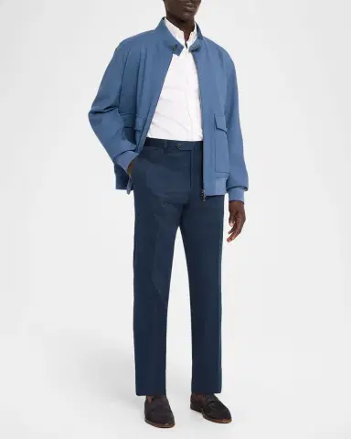 Isaia Cotton-Jersey Mid-Rise Straight-Leg Pants | Thumbnail 2 Isaia Cotton-Jersey Mid-Rise Straight-Leg Pants | Thumbnail 2