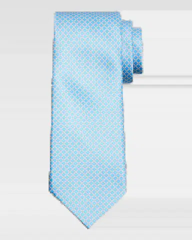 Stefano Ricci Men's Geometric-Link Silk Tie | Thumbnail 2 Stefano Ricci Men's Geometric-Link Silk Tie | Thumbnail 2