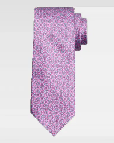 Stefano Ricci Men's Geometric-Circle Silk Tie | Thumbnail 2