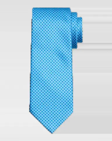 Stefano Ricci Men's Micro-Floral Silk Tie | Thumbnail 2 Stefano Ricci Men's Micro-Floral Silk Tie | Thumbnail 2