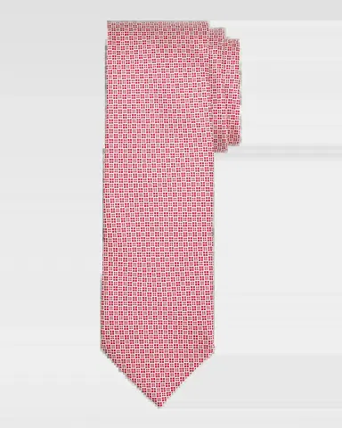 Stefano Ricci Men's Micro-Geometric Silk Tie | Thumbnail 2