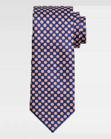 Stefano Ricci Men's Floral-Circle Silk Tie | Thumbnail 2