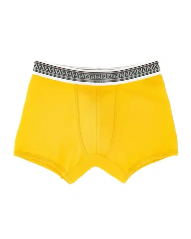 Versace Men's Greca-Waistband Boxer Briefs | Thumbnail 1