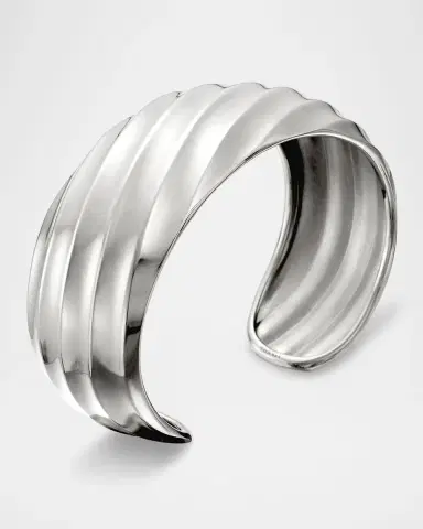 David Yurman Cable Edge Cuff Bracelet in Silver | Thumbnail 3 David Yurman Cable Edge Cuff Bracelet in Silver | Thumbnail 3
