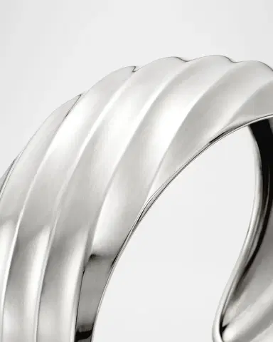 David Yurman Cable Edge Cuff Bracelet in Silver | Thumbnail 4 David Yurman Cable Edge Cuff Bracelet in Silver | Thumbnail 4