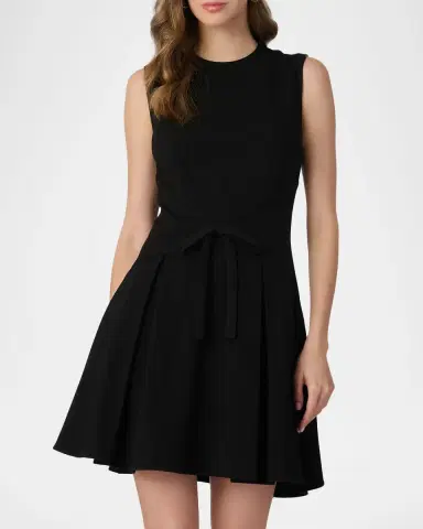 Shoshanna Heather Pleated Sleeveless Mini Dress | Thumbnail 2