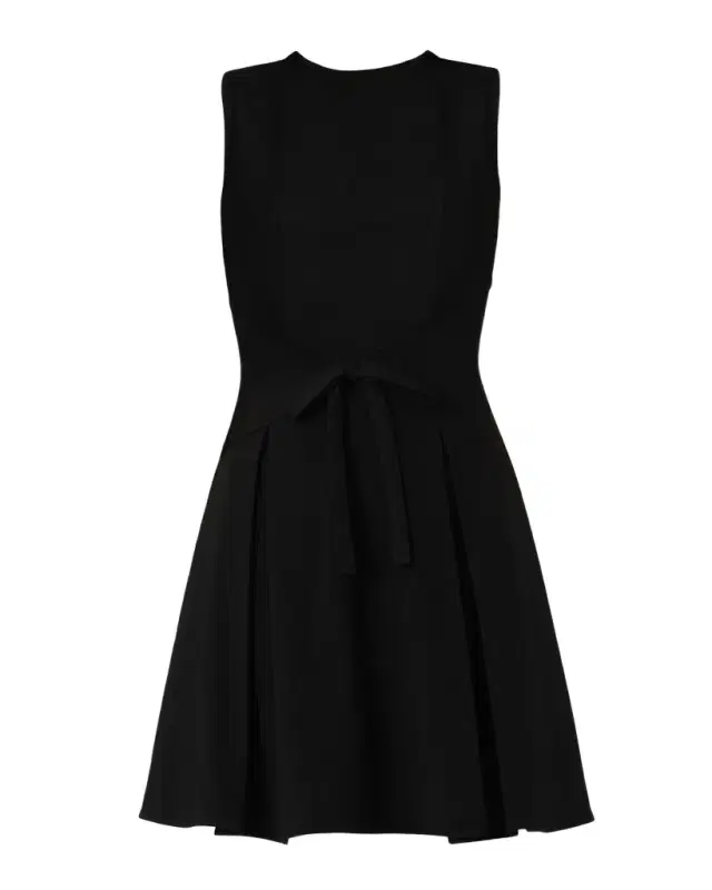 Shoshanna Heather Pleated Sleeveless Mini Dress