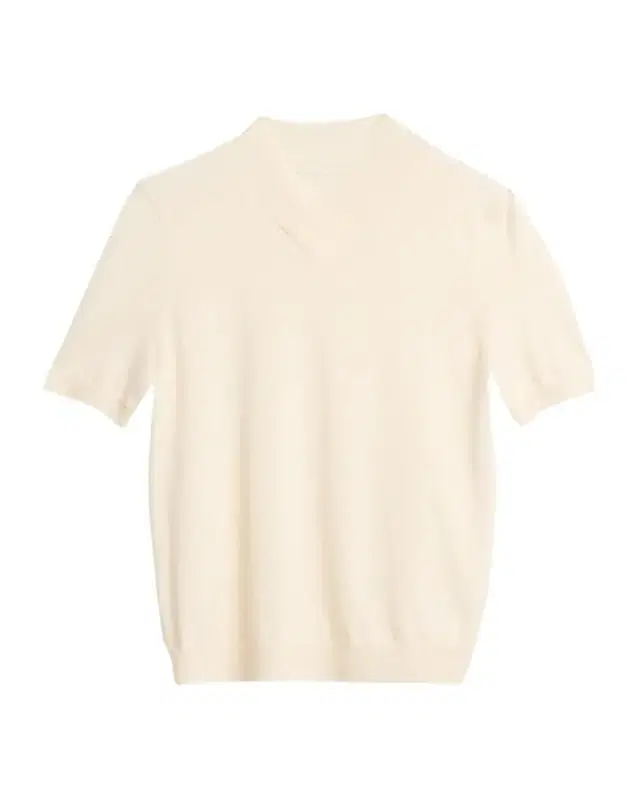 Merino Silk Knit Short-Sleeve Sweater