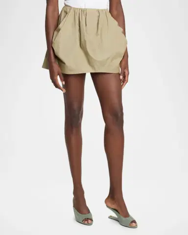 Balmain 2-Pockets Cotton Bubble Mini Skirt | Thumbnail 4 Balmain 2-Pockets Cotton Bubble Mini Skirt | Thumbnail 4