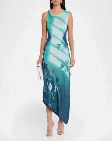 PH5 Cedar Window Print Asymmetric Maxi Dress | Thumbnail 2 PH5 Cedar Window Print Asymmetric Maxi Dress | Thumbnail 2