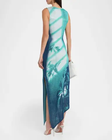 PH5 Cedar Window Print Asymmetric Maxi Dress | Thumbnail 3 PH5 Cedar Window Print Asymmetric Maxi Dress | Thumbnail 3