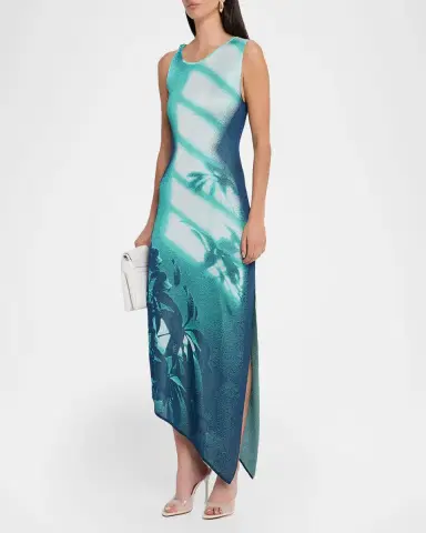 PH5 Cedar Window Print Asymmetric Maxi Dress | Thumbnail 4 PH5 Cedar Window Print Asymmetric Maxi Dress | Thumbnail 4