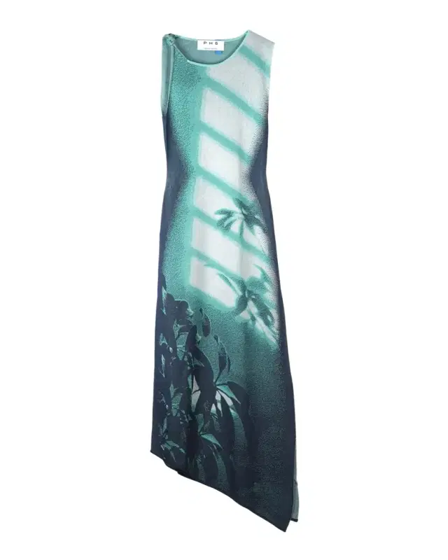 PH5 Cedar Window Print Asymmetric Maxi Dress