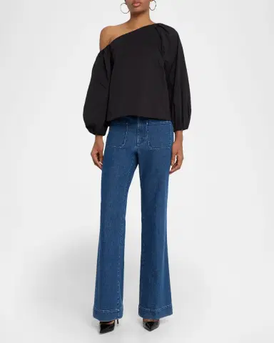TANYA TAYLOR Tabitha One-Shoulder Top | Thumbnail 2 TANYA TAYLOR Tabitha One-Shoulder Top | Thumbnail 2