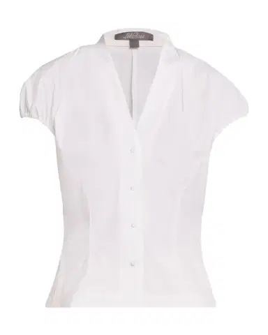 Lela Rose V-Neck Cotton Poplin Button-Down Shirt | Thumbnail 1 Lela Rose V-Neck Cotton Poplin Button-Down Shirt | Thumbnail 1