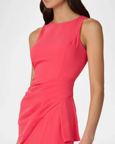 Shoshanna Verena Draped High-Low Maxi Dress | Thumbnail 4