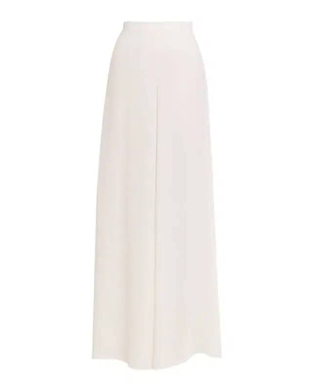 Georgette Wide-Leg Pants with Pockets