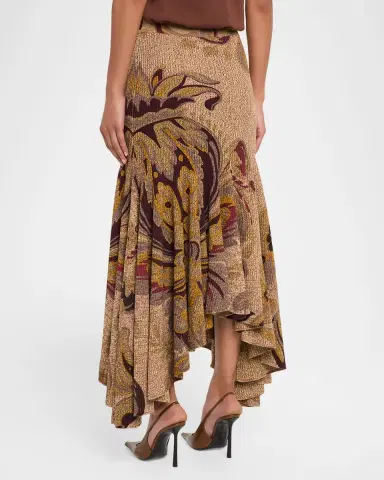 Etro Floral-Print Rib Knit Maxi Mermaid Skirt | Thumbnail 3 Etro Floral-Print Rib Knit Maxi Mermaid Skirt | Thumbnail 3