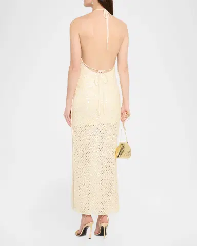 Significant Other Elliot Sequined Halter Maxi Dress | Thumbnail 3 Significant Other Elliot Sequined Halter Maxi Dress | Thumbnail 3