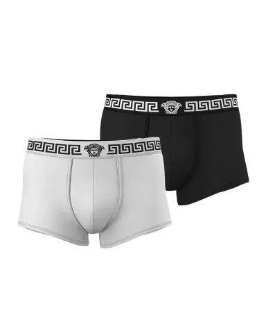 Versace Men's Medusa La Greca 2-Pack Trunk Briefs | Thumbnail 1