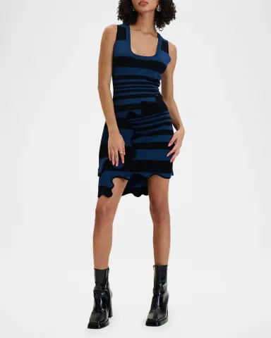 PH5 Cassia Striped Asymmetric Wavy Tank Top | Thumbnail 4