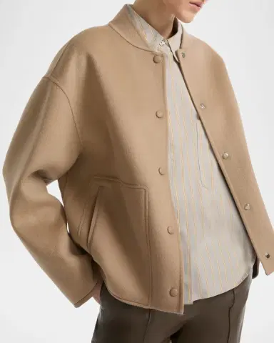 Yves Salomon Double-Face Cashmere Varsity Jacket | Thumbnail 3 Yves Salomon Double-Face Cashmere Varsity Jacket | Thumbnail 3