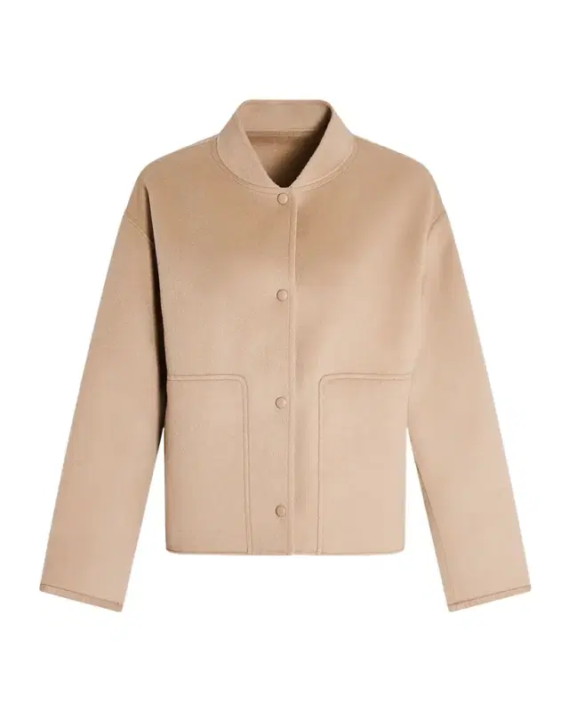 Yves Salomon Double-Face Cashmere Varsity Jacket