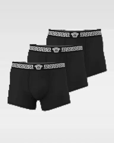Versace Men's Medusa La Greca 3-Pack Boxer Briefs | Thumbnail 2