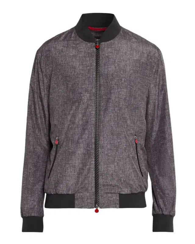 Men 's Scratch-Print Full-Zip Blouson