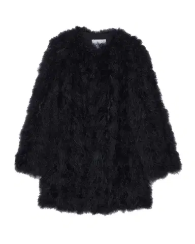 Yves Salomon Feathered Shawl-Collar Coat | Thumbnail 1