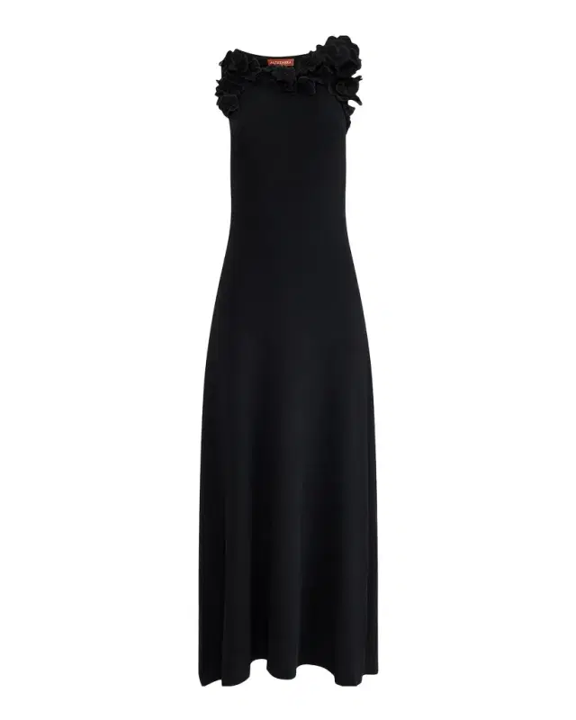 Altuzarra Woolfe Floral Appliqué Maxi Dress